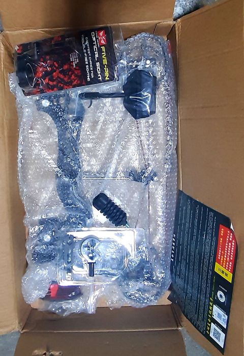 Arco compound compacto 60lbs com laser e flashlight