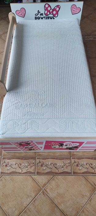 Łóżko dziewczęce z materacem Havea 160/80