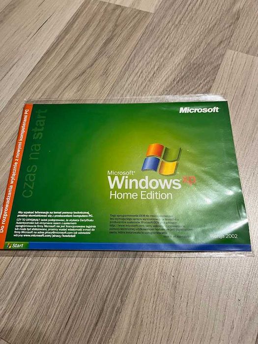 Windows XP Home Edition wersja 2002 SP3