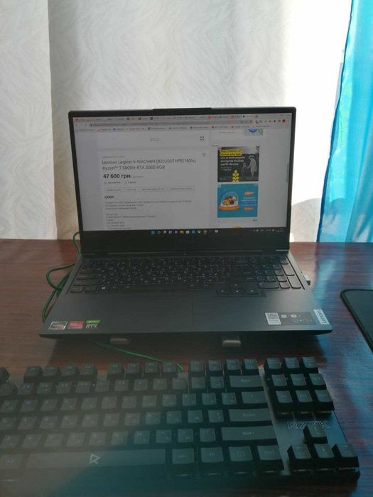 Lenovo Legion 5-15ACH6H (82JU00THPB) 165hz Ryzen™ 7 5800H-RTX 3060 6GB