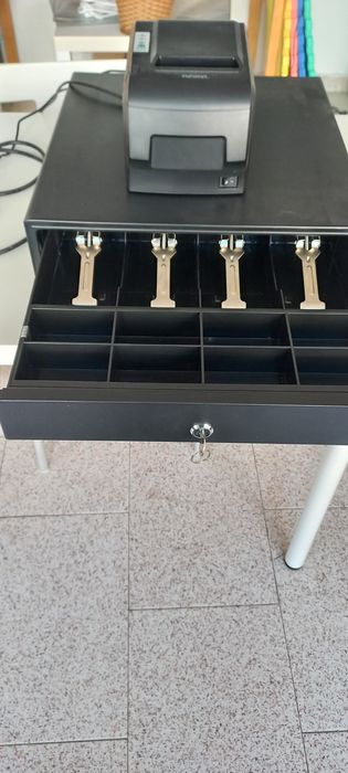 Gaveta POS com abertura automatica e Impressora POS