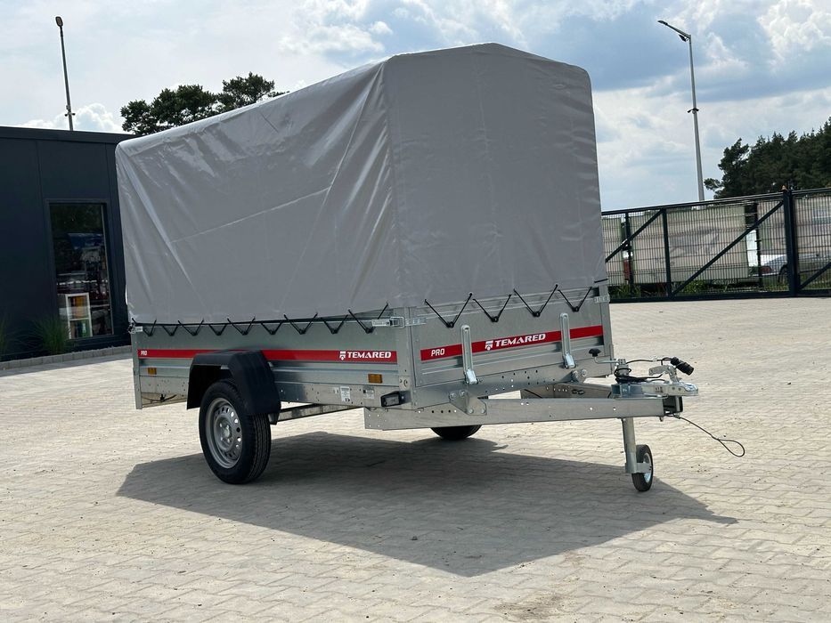 TEMARED PRO 2612 przyczepka samochodowa + plandeka + stelaż 110 cm