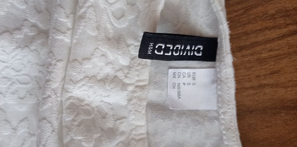 Top bluzeczka biała, rozm S, H&M