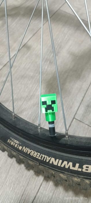 Tampas de Válvula "Creeper" Minecraft | Pipo para Bicicleta, Mota e Carro | Edição Especial