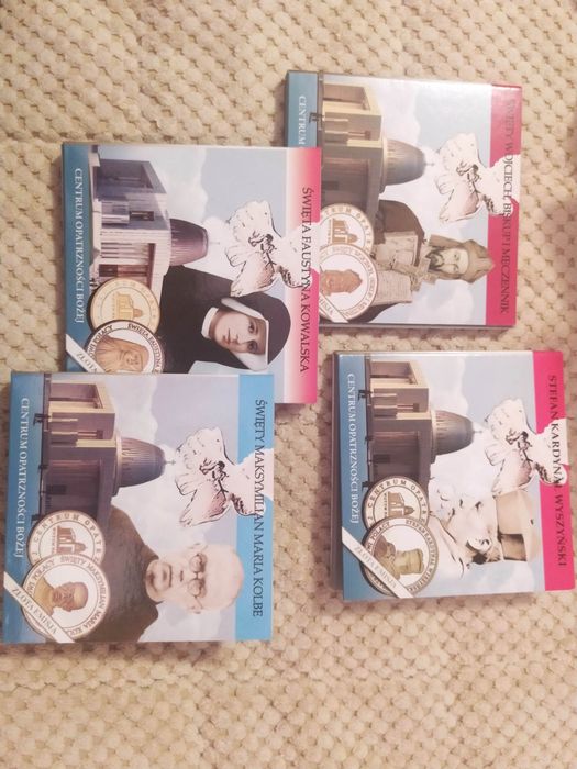 Złota emisja medale dewocjonalia Faustyna Kolbe Wyszyński Św. Wojciech