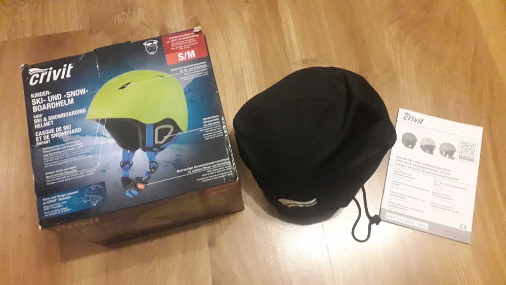 NOWY kask dziecięcy narciarski Crivit. Rozmiar S/M (48-51 cm).