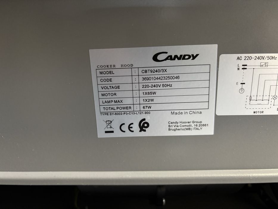 Exaustor Candy CBT9249/3X