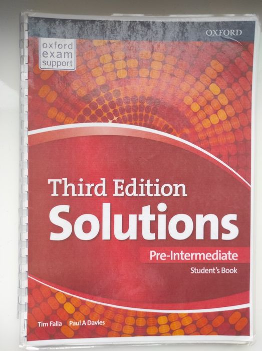 Thitd Edition Solutions Pre-Intermediate Student's book