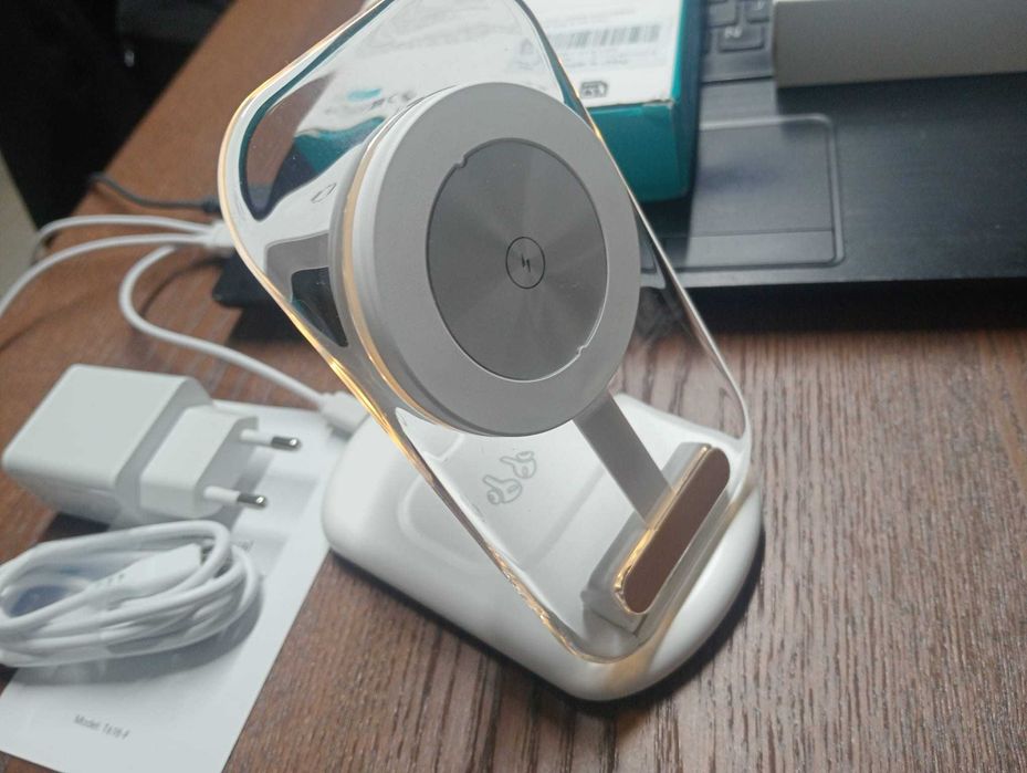 Estação de Carga Magnética 3-em-1 para iPhone, Apple Watch e AirPods