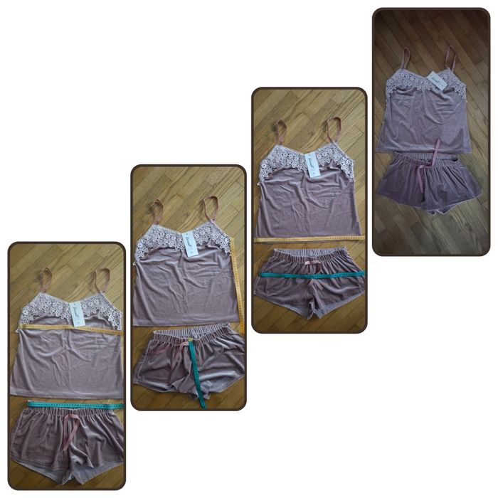 Велюрова жіноча піжама 4 в 1 Versall, розмір S