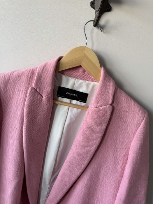 Piękny lekki damski płaszcz marynarka Zara Basic M