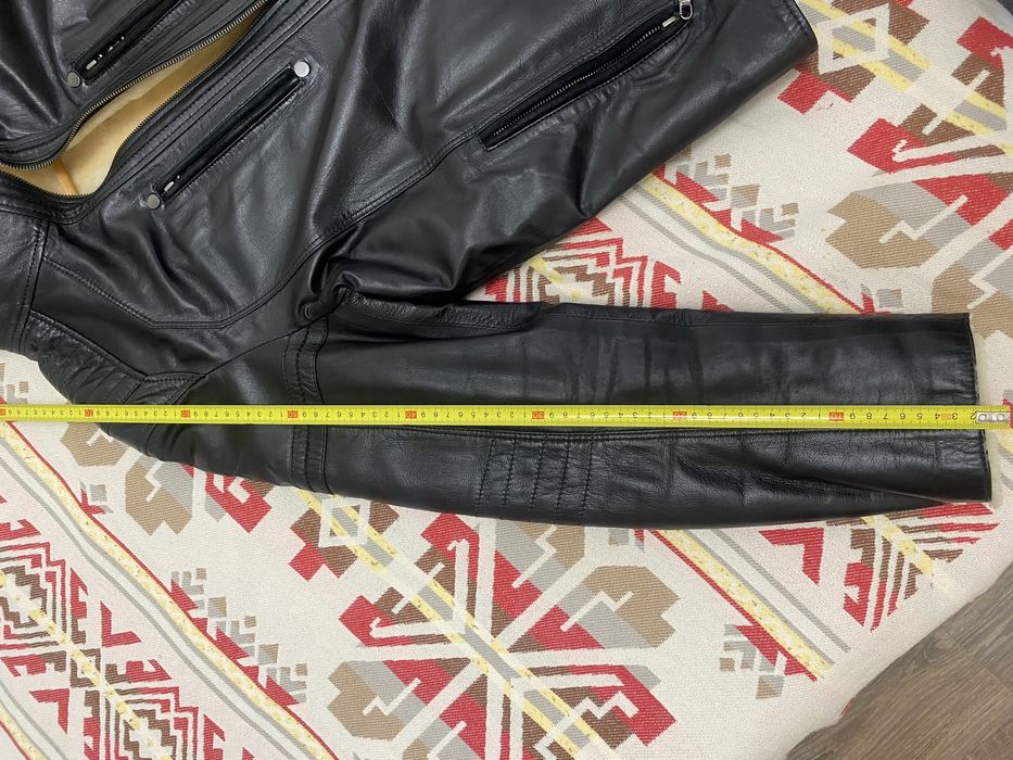 Чоловіча шкіряна дублянка