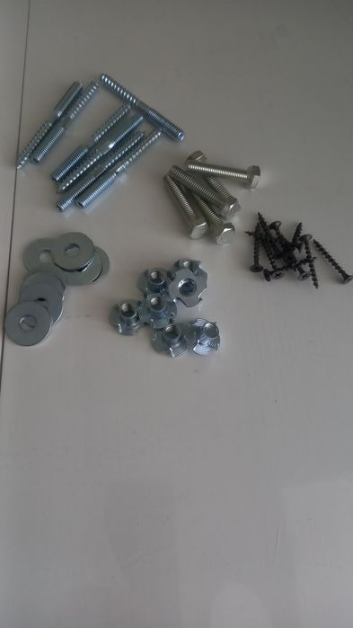 Гайка меблева гвинт шуруп комбінований болт шуруп