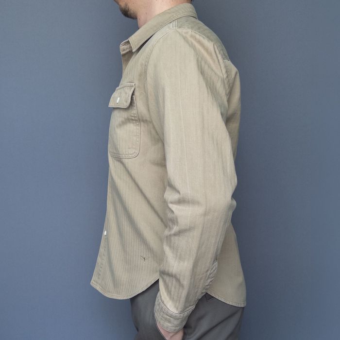 Benzak, koszula overshirt, workwear, beżowa, roz. S, Made in Portugal
