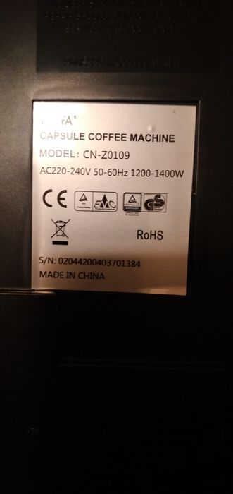 Máquina de Café, Model CN-20109