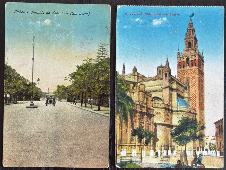 Postais Antigos Lisboa/Sevilha Anos 30/40