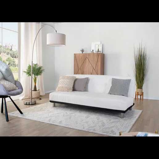 Sofá cama pele sintética 2 lugares THIRD branco