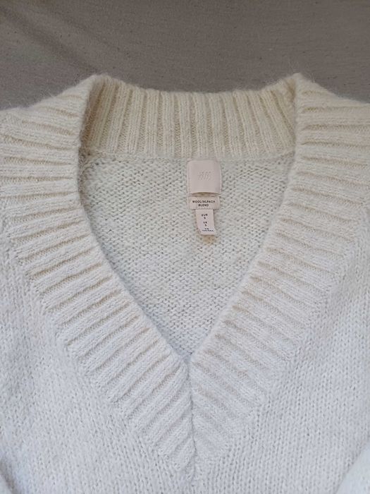 H&M gruby sweter wełna alpaka rozmiar M