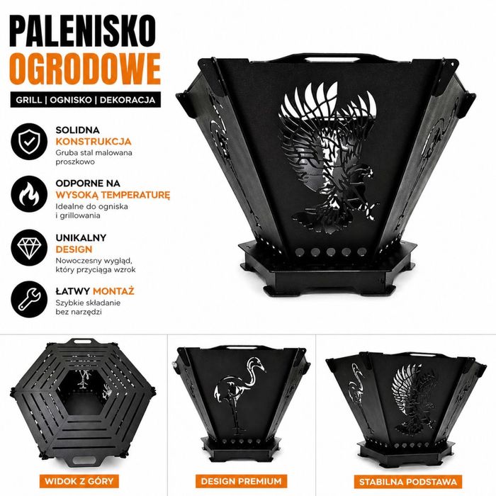Palenisko ogrodowe składane gril Unikatowy Desing