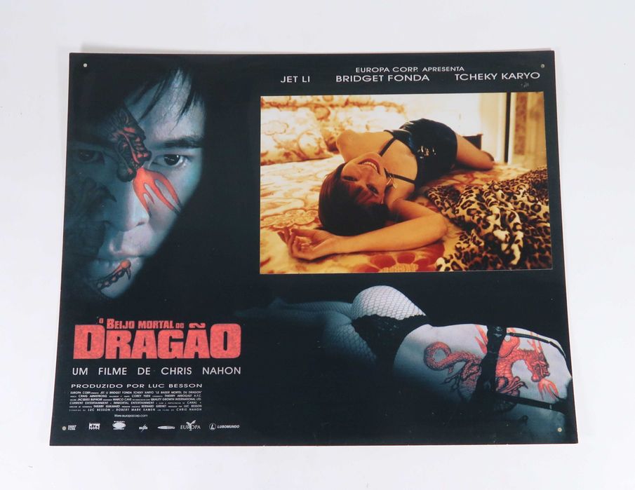 4 Cartazes cinema Vintage - O Beijo Mortal do Dragão