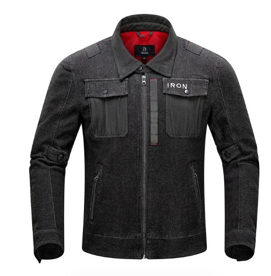 IRON JIA'S Kurtka motocyklowa ochronna dżinsowa do wypoczynku Rozm.XL