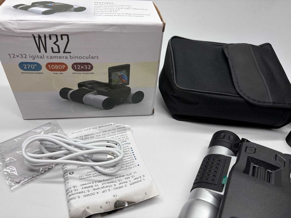 Cyfrowa Lornetka W32 FULLHD 1080p 12x32 KAMERA LCD 2.0