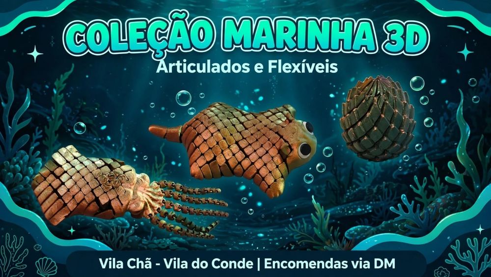 Animais em 3D censsoriais