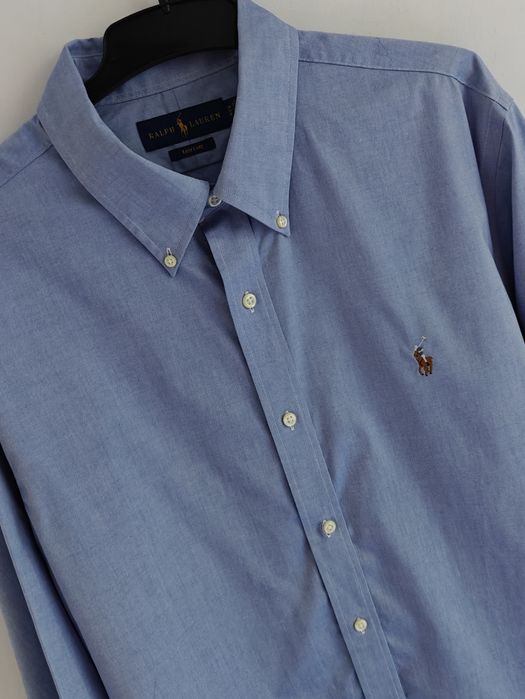 Ralph Lauren koszula męska premium elegancka niebieska XL