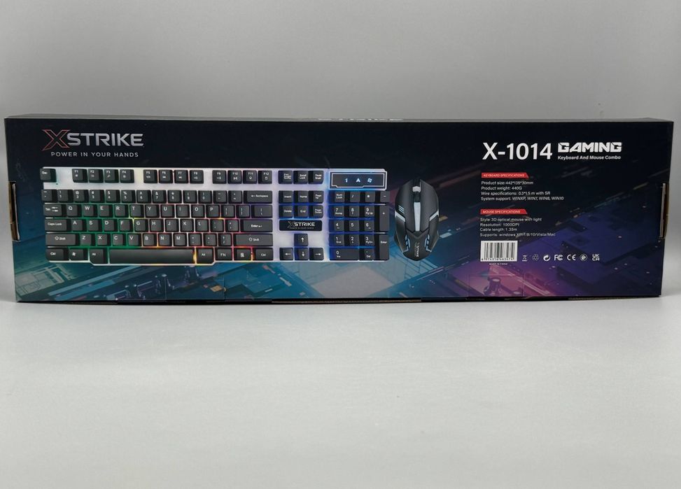 Комплект игровой‼️Led RGB Клавиатура + Мышь с радужной подсвет