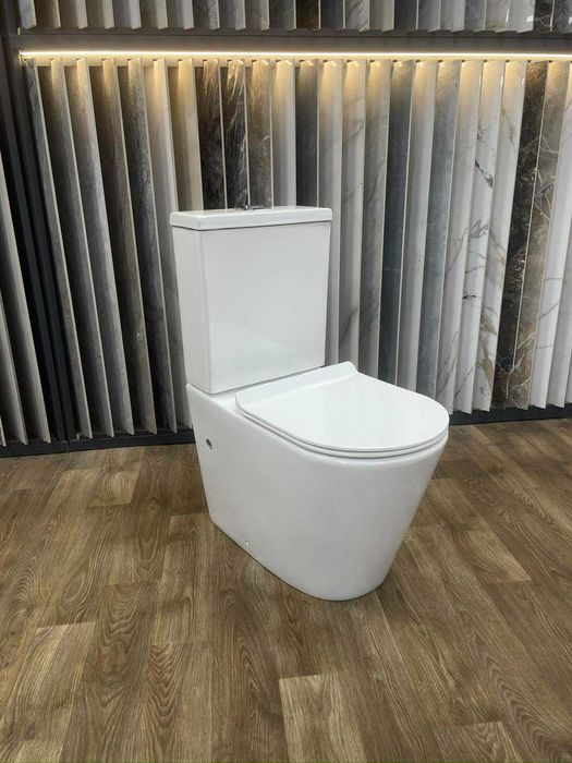 Унітаз підлоговий пристінний, Унітаз-компакт