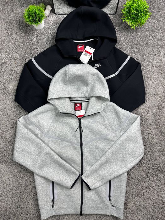 Зіп-худі Nike Tech Fleece Reflective чорна чоловічі зіпка Найк Теч Флис сіра спортивна кофта | Зип-худи Найк Теч Флис рефлектив черная мужская Nike