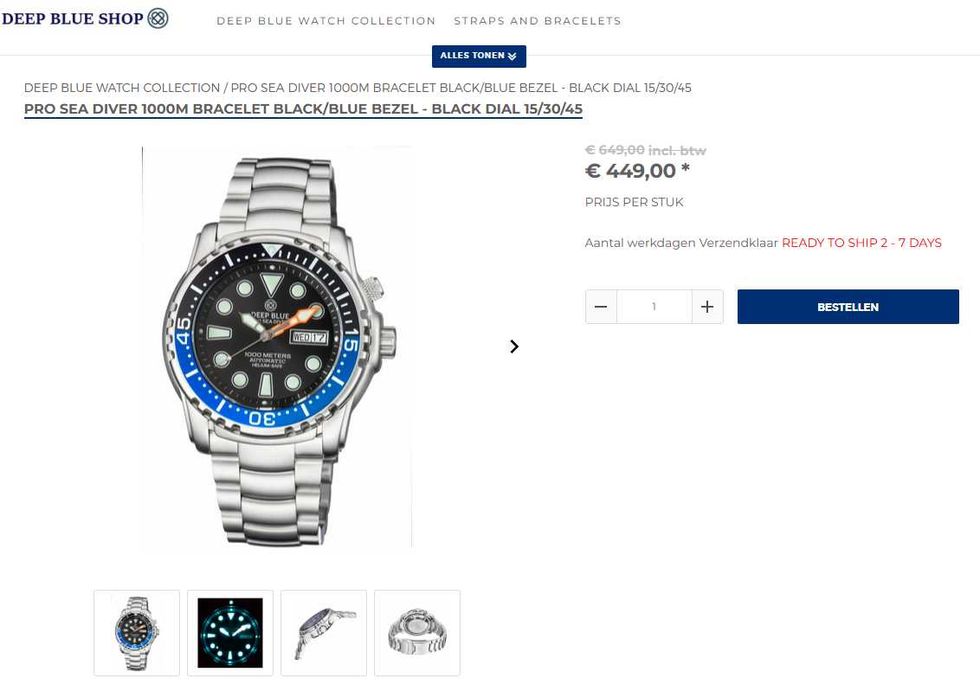 Наручные часы Seiko Deep Blue НОВЫЕ 1000 м 45 мм дайверы с люмом Пепси