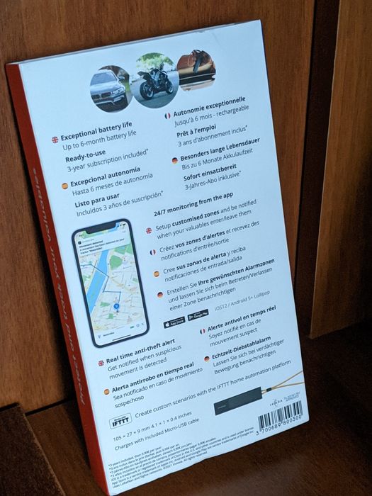 Invoxia GPS Tracker for Vehicle Car Motorcycle Senior 4g & 5g Lte-m