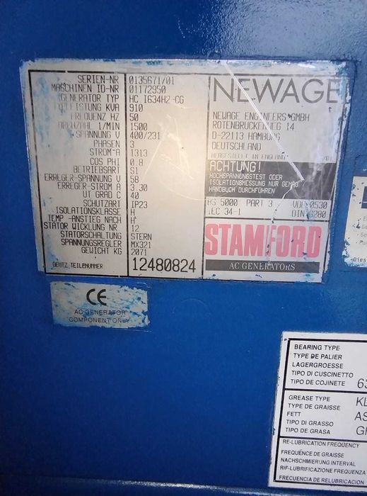 DEUTZ (MWM) - TBG 616 V12K 450kW