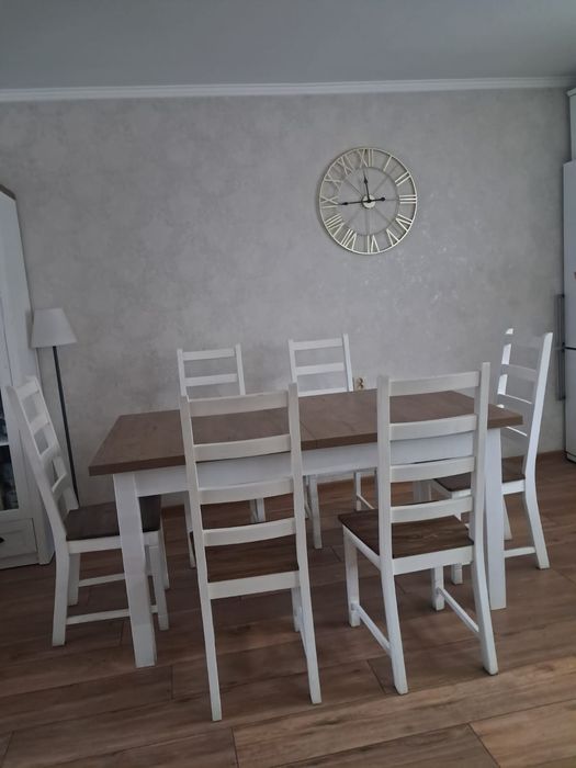 Sprzedam stół i krzesła Jysk Ryslinge rustykalne