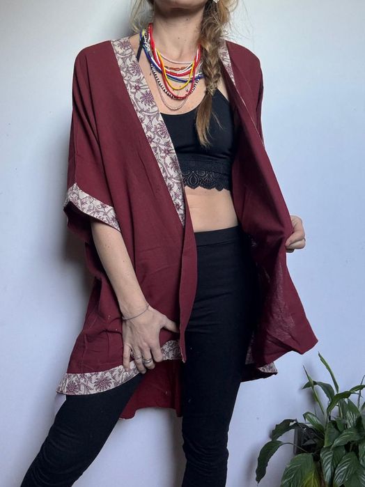 Kimono narzutka etno bawełna