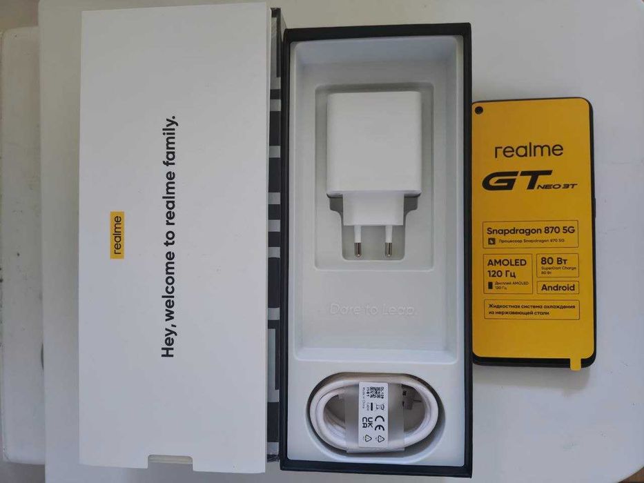 Смартфон Realme GT Neo 3T 8/256 ГБ Shade Black