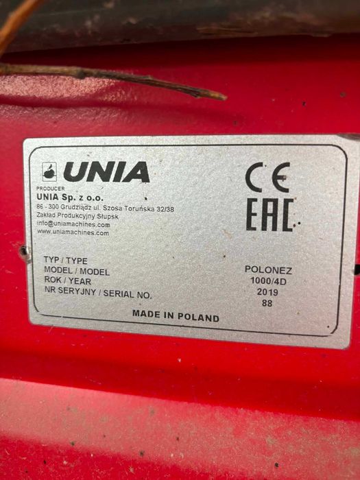 Siewnik zbożowy unia polonez 4 m