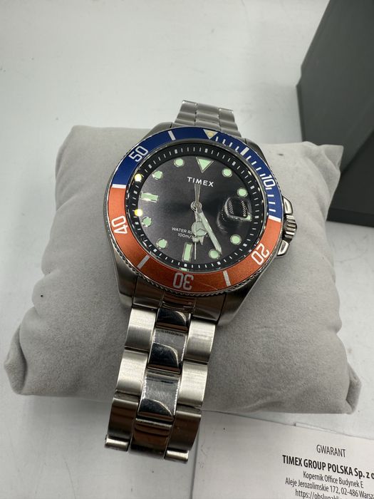 Prawie nowy oryginalny zegarek Timex TW2U71900, Gwarancja