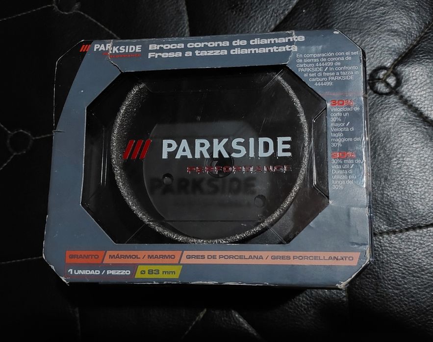 Алмазна коронка 83 мм.(М14) Parkside Performance HG 11166 в кейсі.