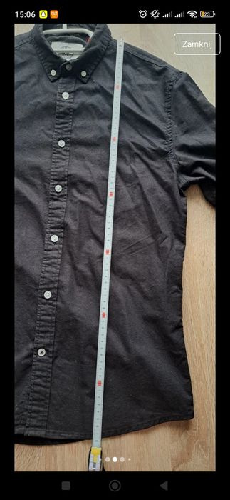 Czarna męska koszula