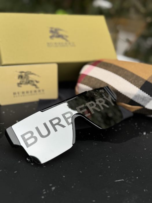 Очки Burberry мужские солнцезащитные черные Окуляри Барбери