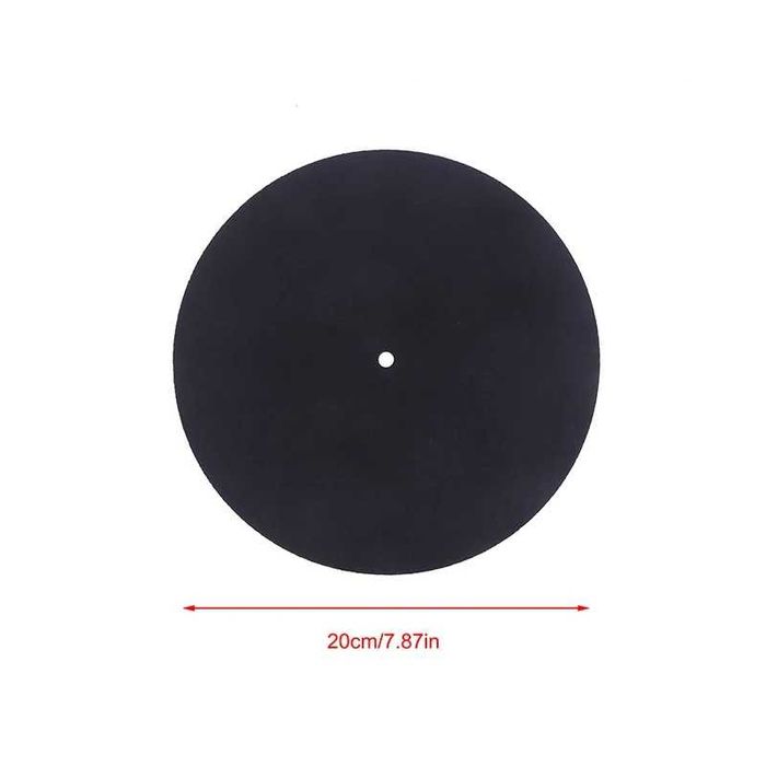 Slipmat de feltro para Gira-discos - preto (novo)