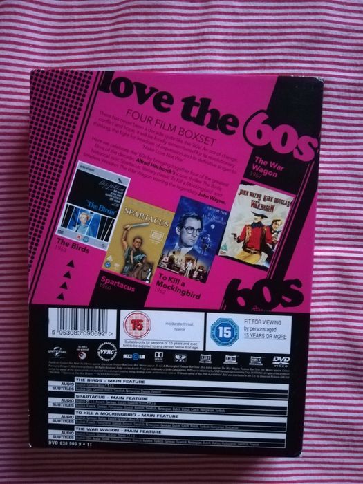 Pack 4 filmes clássicos dos anos 60 em dvd (portes grátis)