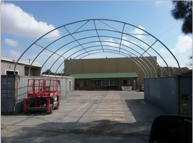 Zadaszenie kontenerowe 12x12m (wiata, namiot na kontenery)