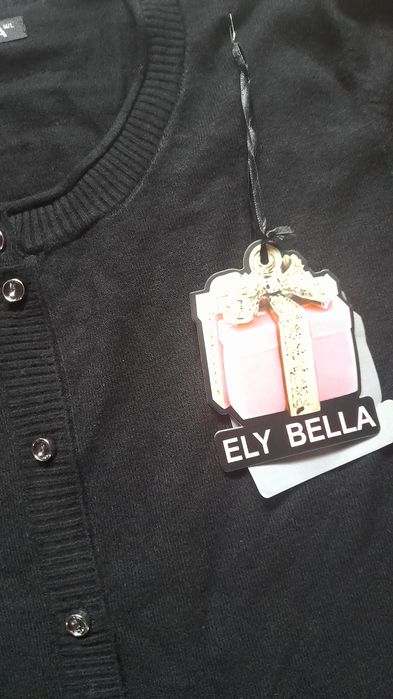 Nowy sweter roz M/L koronka 50% viscoza