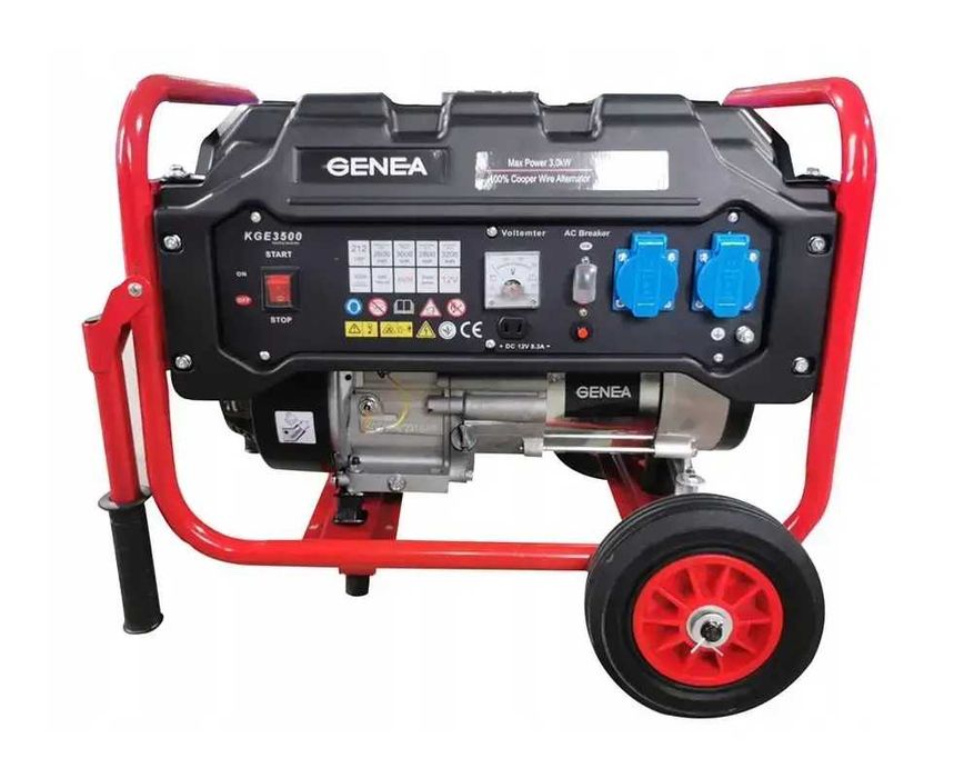 Генератор бензиновий 4 такт-ний Genea 3,0кВт бензиновый генератор