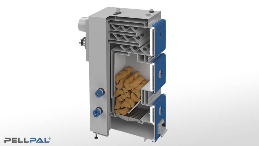 Kocioł Pellpal 16 kW na drewno zgazowujący 5 klasa ecodesign do 160 m2