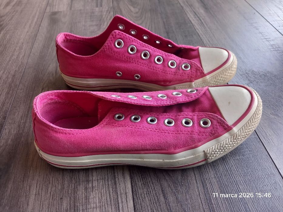 Niskie trampki Converse All Star 37,5 różowe 23cm  tenisówki