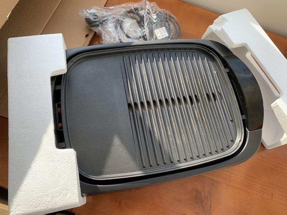 Grelhador elétrico Quigg (usado 2 vezes) 57x34,5x9,5